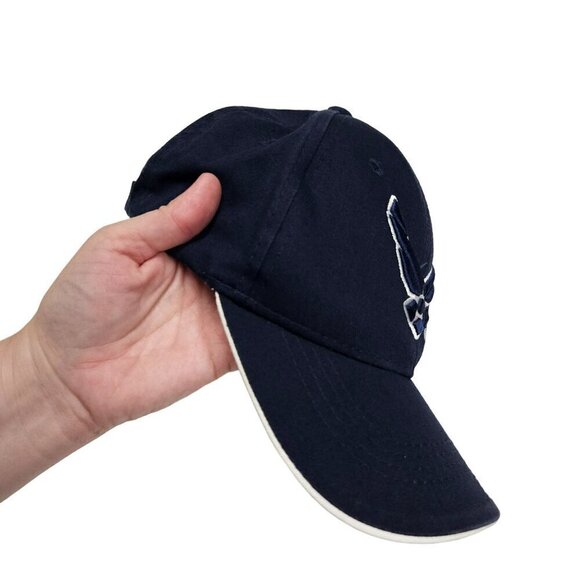 U.S. Air Force Embroidered Baseball Cap  Adjustable Hook Loop Top Level Cotton - Picture 9 of 9